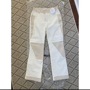 See by Chloe white and cream pants